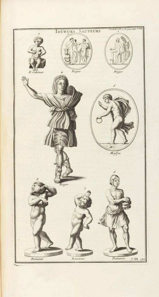 An illustration from (Band 3,2): L' Antiquité Expliquée Et Représentée En Figures: Les Usages de la vie; Tome Troisieme Seconde Partie, leaf 229