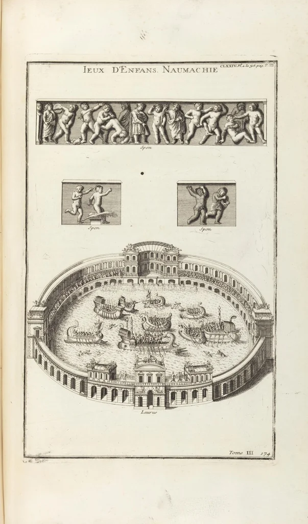 An illustration from (Band 3,2): L' Antiquité Expliquée Et Représentée En Figures: Les Usages de la vie; Tome Troisieme Seconde Partie, leaf 239