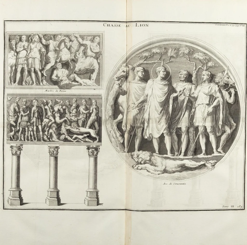 An illustration from (Band 3,2): L' Antiquité Expliquée Et Représentée En Figures: Les Usages de la vie; Tome Troisieme Seconde Partie, leaf 270