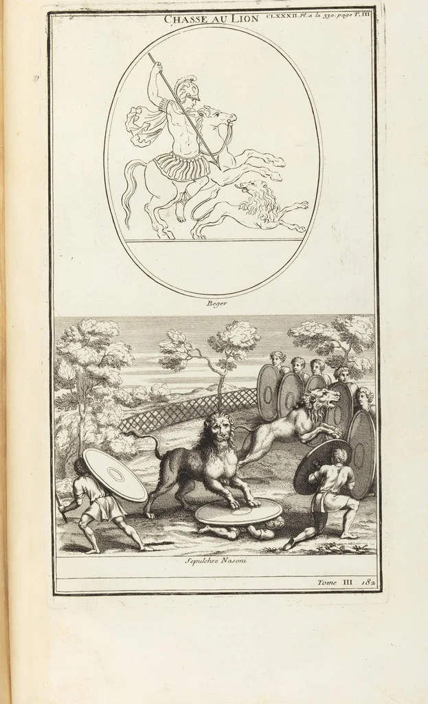 An illustration from (Band 3,2): L' Antiquité Expliquée Et Représentée En Figures: Les Usages de la vie; Tome Troisieme Seconde Partie, leaf 272