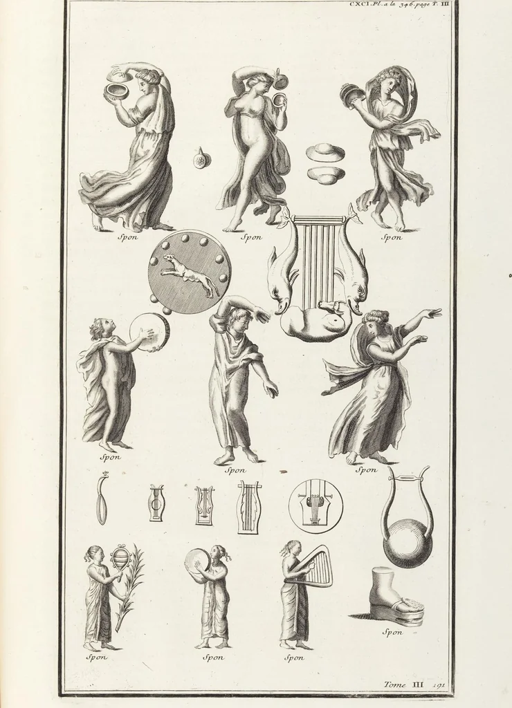 An illustration from (Band 3,2): L' Antiquité Expliquée Et Représentée En Figures: Les Usages de la vie; Tome Troisieme Seconde Partie, leaf 304