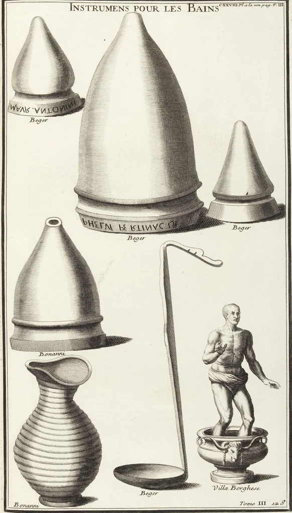 An illustration from (Band 3,2): L' Antiquité Expliquée Et Représentée En Figures: Les Usages de la vie; Tome Troisieme Seconde Partie, leaf 31