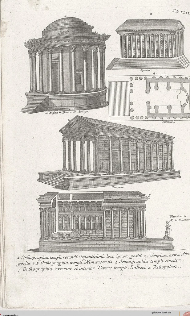 An illustration from Griechische und Römische Alterthümer: welche der berühmte P. Montfaucon ehemals samt den dazu gehörigen Supplementen in zehen Bänden in Folio, an das Licht gestellet hat, ..., 1757, leaf 252