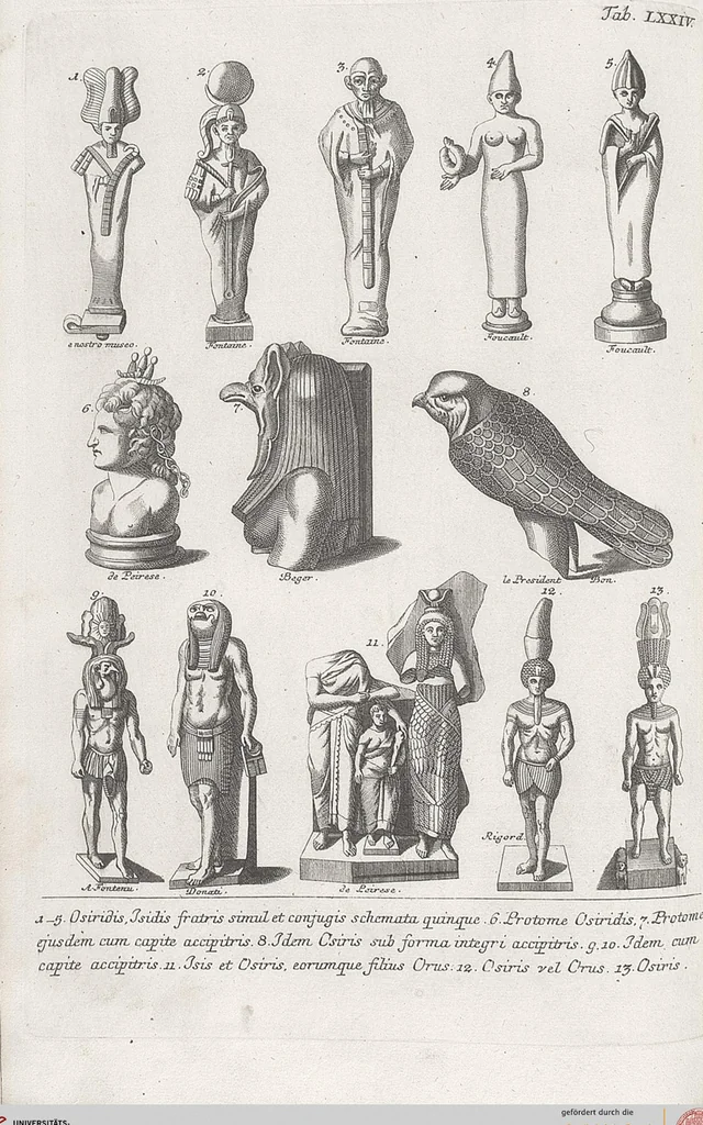 An illustration from Griechische und Römische Alterthümer: welche der berühmte P. Montfaucon ehemals samt den dazu gehörigen Supplementen in zehen Bänden in Folio, an das Licht gestellet hat, ..., 1757, leaf 355