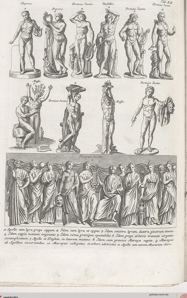 An illustration from Griechische und Römische Alterthümer: welche der berühmte P. Montfaucon ehemals samt den dazu gehörigen Supplementen in zehen Bänden in Folio, an das Licht gestellet hat, ..., 1757, leaf 70
