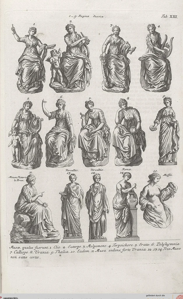 An illustration from Griechische und Römische Alterthümer: welche der berühmte P. Montfaucon ehemals samt den dazu gehörigen Supplementen in zehen Bänden in Folio, an das Licht gestellet hat, ..., 1757, leaf 75