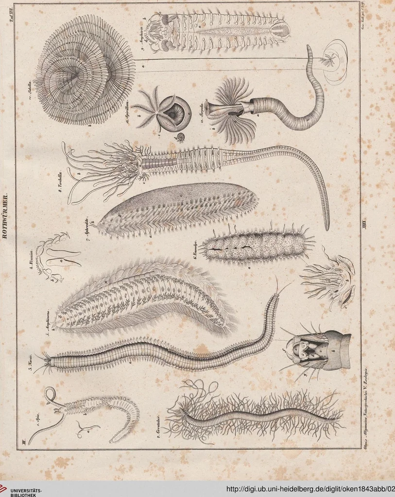 An illustration from Abbildungen zu Oken's Allgemeiner Naturgeschichte für alle Stände, 1843, leaf 228