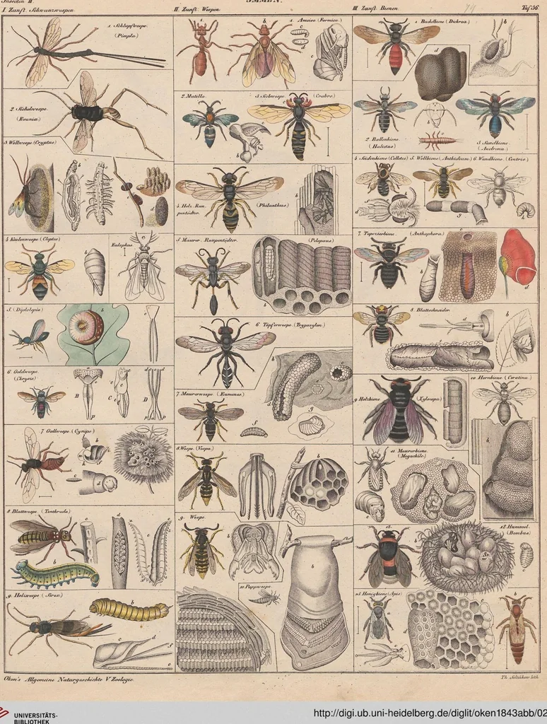 An illustration from Abbildungen zu Oken's Allgemeiner Naturgeschichte für alle Stände, 1843, leaf 239