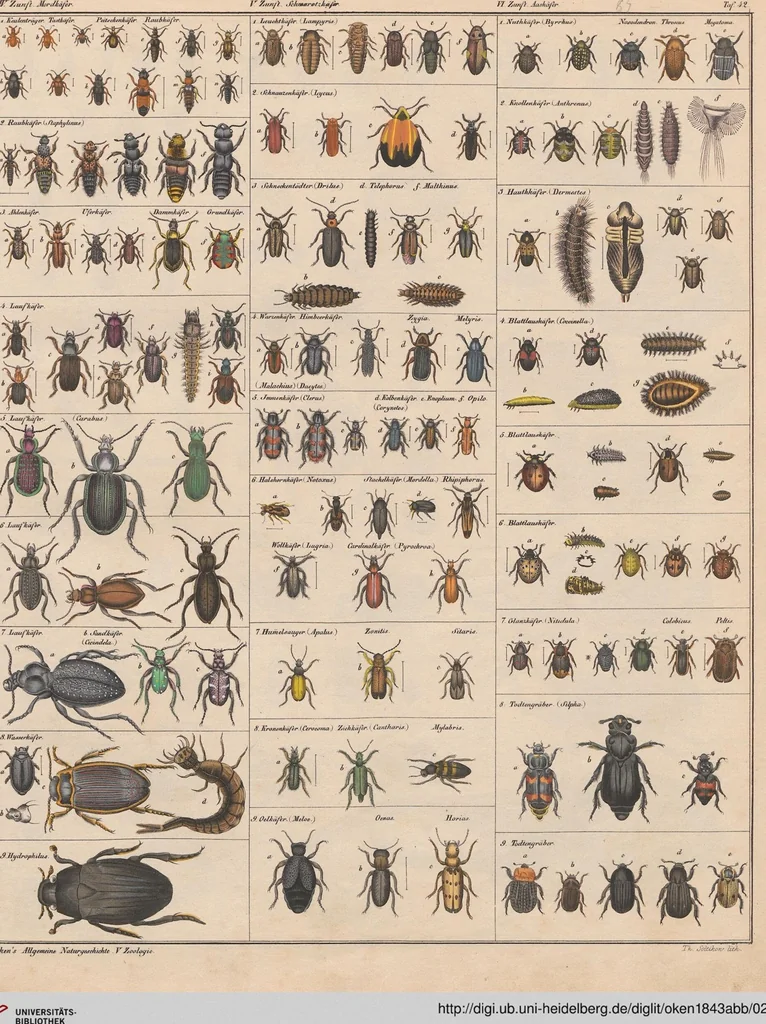 An illustration from Abbildungen zu Oken's Allgemeiner Naturgeschichte für alle Stände, 1843, leaf 249