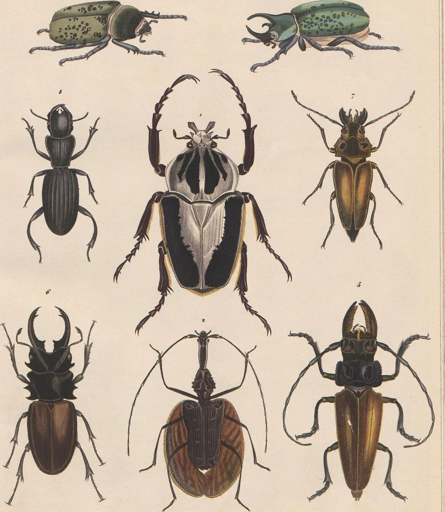 An illustration from Abbildungen zu Oken's Allgemeiner Naturgeschichte für alle Stände, 1843, leaf 252