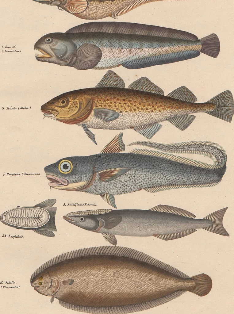 An illustration from Abbildungen zu Oken's Allgemeiner Naturgeschichte für alle Stände, 1843, leaf 258