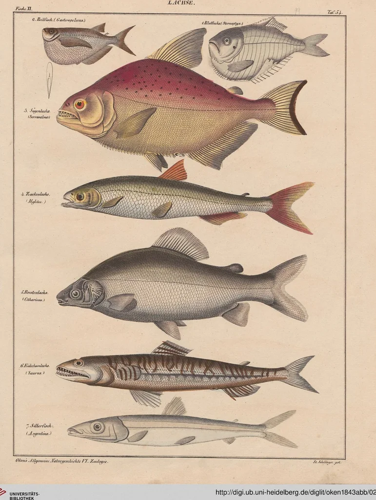 An illustration from Abbildungen zu Oken's Allgemeiner Naturgeschichte für alle Stände, 1843, leaf 265