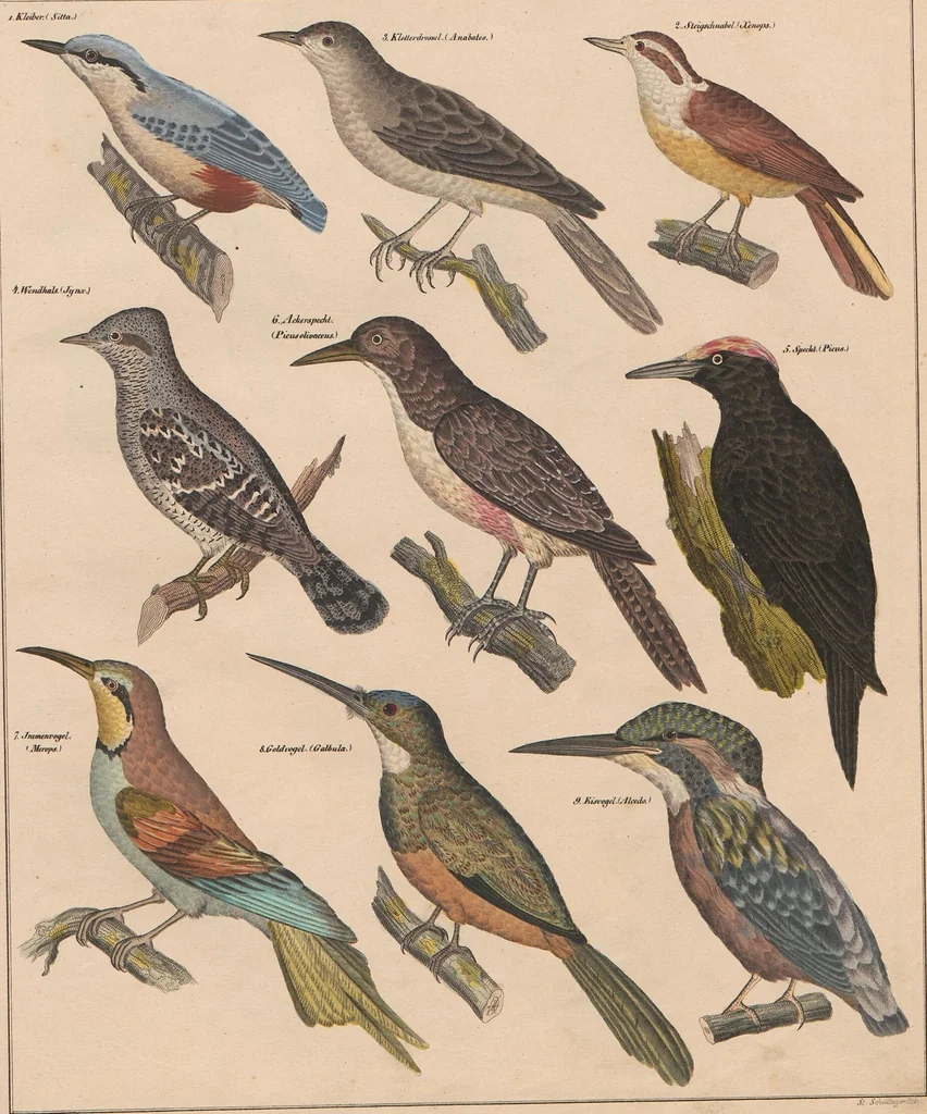 An illustration from Abbildungen zu Oken's Allgemeiner Naturgeschichte für alle Stände, 1843, leaf 292