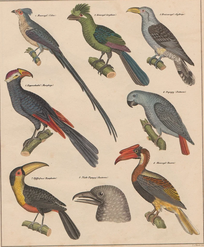 An illustration from Abbildungen zu Oken's Allgemeiner Naturgeschichte für alle Stände, 1843, leaf 298