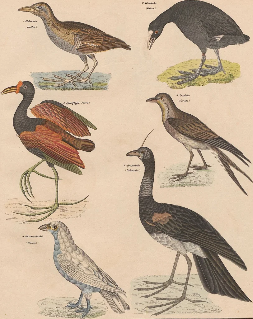 An illustration from Abbildungen zu Oken's Allgemeiner Naturgeschichte für alle Stände, 1843, leaf 303