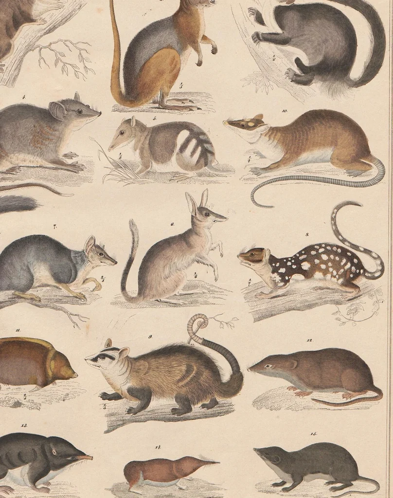 An illustration from Abbildungen zu Oken's Allgemeiner Naturgeschichte für alle Stände, 1843, leaf 318