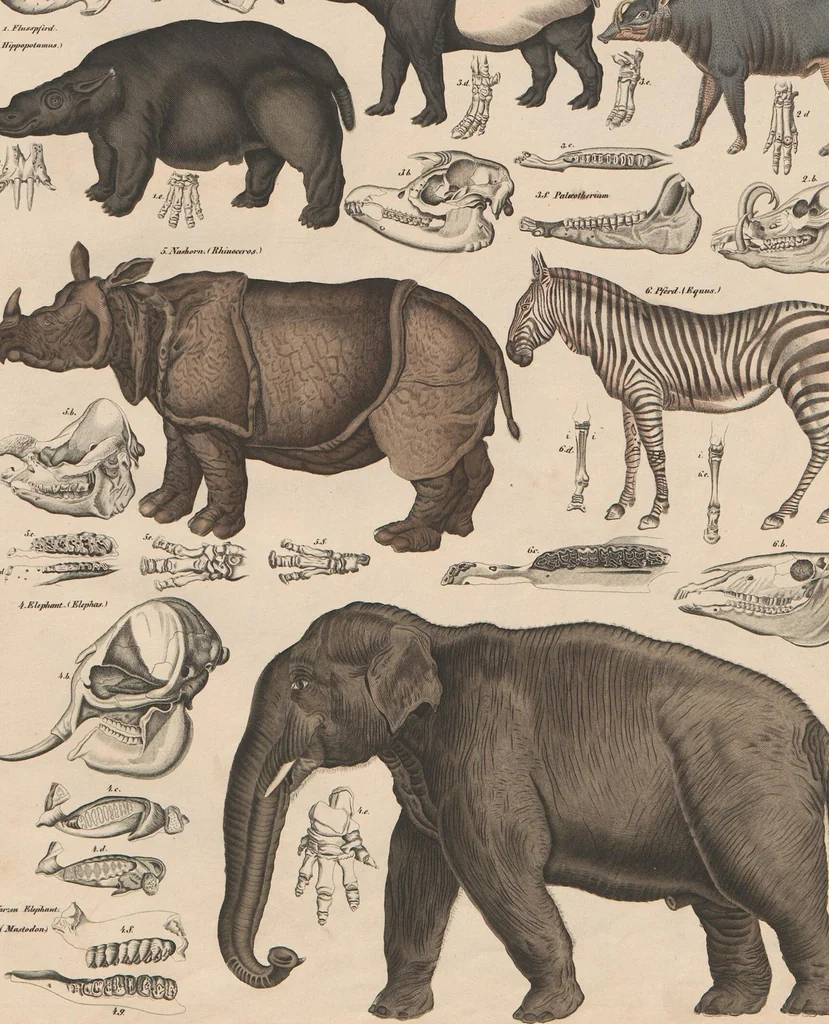 An illustration from Abbildungen zu Oken's Allgemeiner Naturgeschichte für alle Stände, 1843, leaf 320