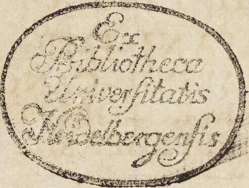 An illustration from D. Georg. Christoph. Petri ab Hartenfelß/ Consiliarii Et Archiatri Moguntini &c. &c. Elephantographia Curiosa: Cui Accessit Ejusdem Auctoris Oratio Panegyrica De Elephantis, Publice In Actu Doctorali Erfordiæ Habita; Nec Non Justi Lipsii Epistola De Eodem Argumento Erudite Conscripta: In Fine Adjectus Est Index Rerum Notabilium Locupletissimus, leaf 8
