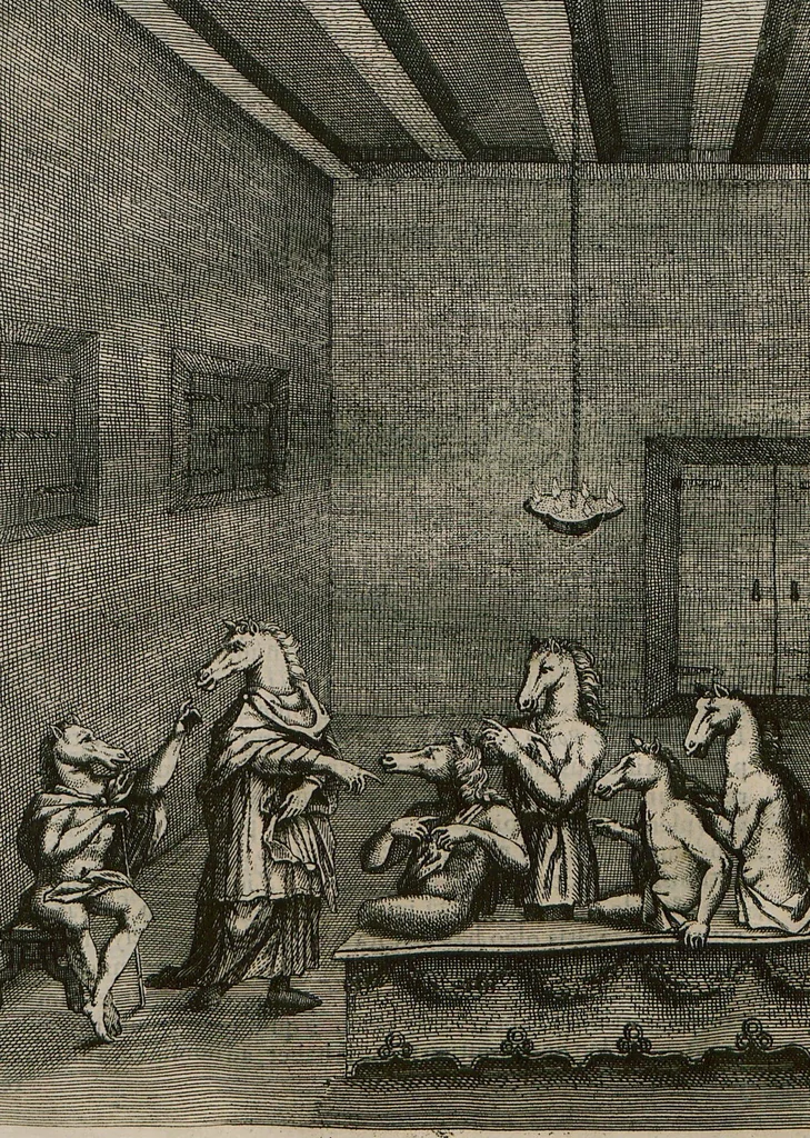 An illustration from Prodomo Apologetico alli Studi Chircheriani: Opera di Gioseffo Petrucci ..., Nella quale con un'apparato di Saggi diversi, si dà prova dell'esquisito Studio ha tenuto ... Atanasio Chircher, Circa il credere all'opinioni degli Scrittori ..., 1677, leaf 116
