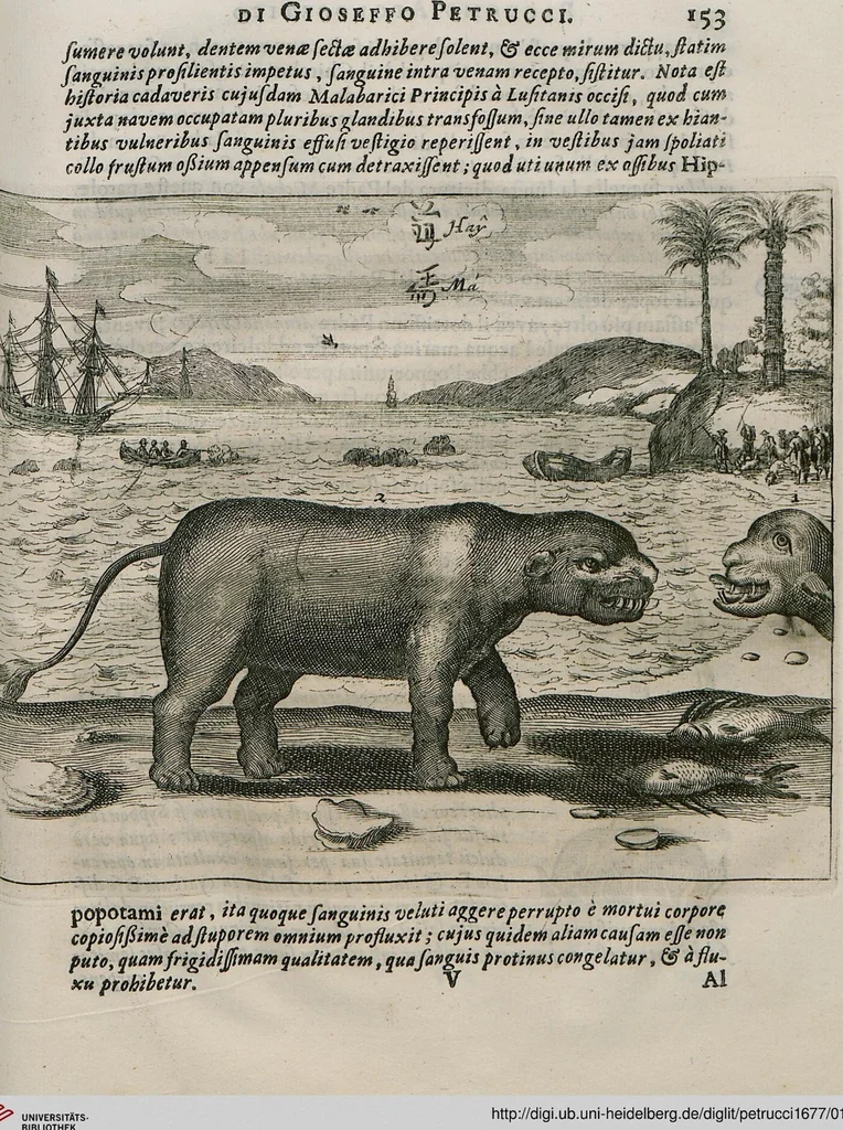 An illustration from Prodomo Apologetico alli Studi Chircheriani: Opera di Gioseffo Petrucci ..., Nella quale con un'apparato di Saggi diversi, si dà prova dell'esquisito Studio ha tenuto ... Atanasio Chircher, Circa il credere all'opinioni degli Scrittori ..., 1677, leaf 176