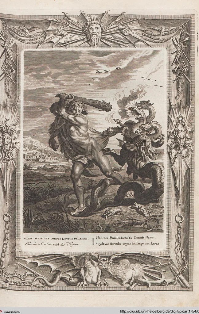 An illustration from Neueröffneter Musen-Tempel: welcher das allermerkwürdigste, aus den Fabeln der Alten in 60 auserlesenen und schönen Kupfern von Bernard Picart und andern kunstreichen Männern vorstellet ; mit deutlichen Erklärungen und Anmerkungen, 1754, leaf 101