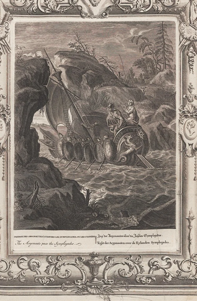 An illustration from Neueröffneter Musen-Tempel: welcher das allermerkwürdigste, aus den Fabeln der Alten in 60 auserlesenen und schönen Kupfern von Bernard Picart und andern kunstreichen Männern vorstellet ; mit deutlichen Erklärungen und Anmerkungen, 1754, leaf 135