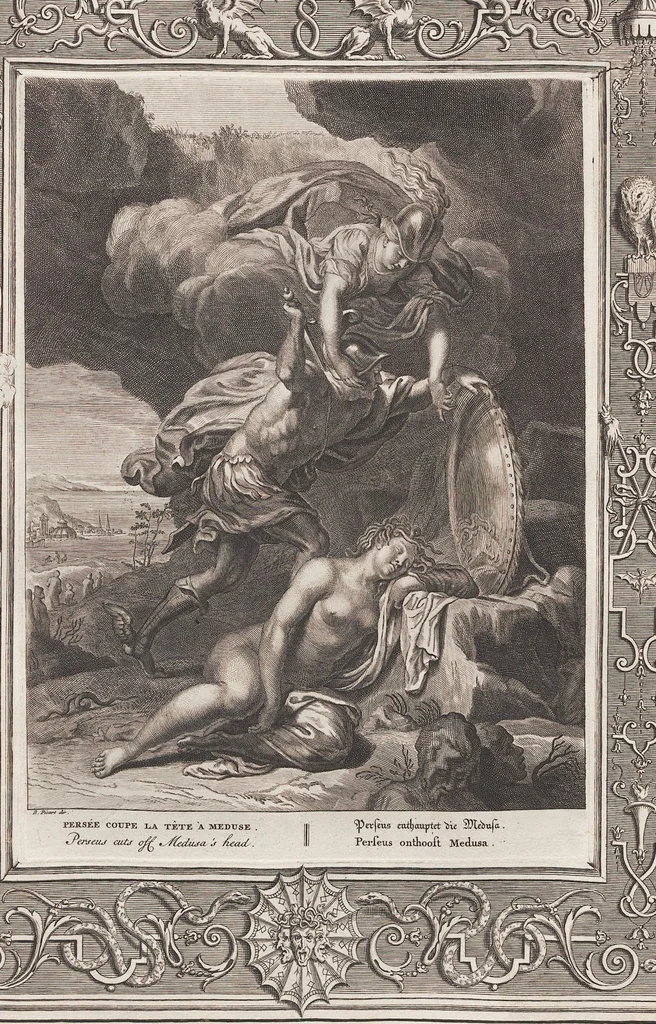 An illustration from Neueröffneter Musen-Tempel: welcher das allermerkwürdigste, aus den Fabeln der Alten in 60 auserlesenen und schönen Kupfern von Bernard Picart und andern kunstreichen Männern vorstellet ; mit deutlichen Erklärungen und Anmerkungen, 1754, leaf 167