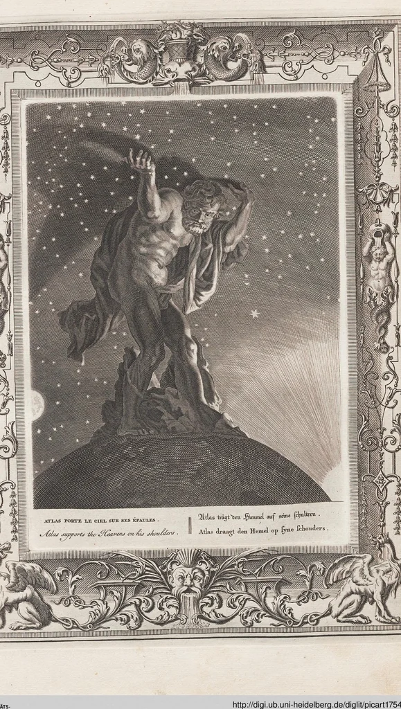 An illustration from Neueröffneter Musen-Tempel: welcher das allermerkwürdigste, aus den Fabeln der Alten in 60 auserlesenen und schönen Kupfern von Bernard Picart und andern kunstreichen Männern vorstellet ; mit deutlichen Erklärungen und Anmerkungen, 1754, leaf 177