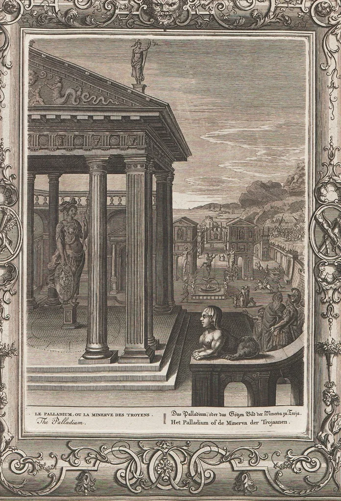 An illustration from Neueröffneter Musen-Tempel: welcher das allermerkwürdigste, aus den Fabeln der Alten in 60 auserlesenen und schönen Kupfern von Bernard Picart und andern kunstreichen Männern vorstellet ; mit deutlichen Erklärungen und Anmerkungen, 1754, leaf 210