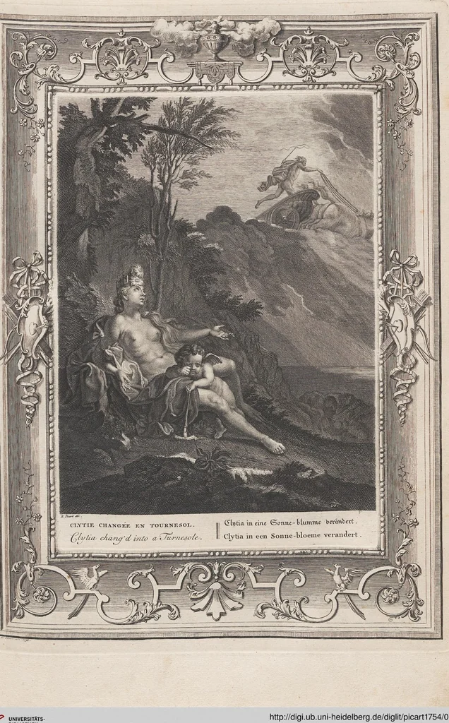 An illustration from Neueröffneter Musen-Tempel: welcher das allermerkwürdigste, aus den Fabeln der Alten in 60 auserlesenen und schönen Kupfern von Bernard Picart und andern kunstreichen Männern vorstellet ; mit deutlichen Erklärungen und Anmerkungen, 1754, leaf 69