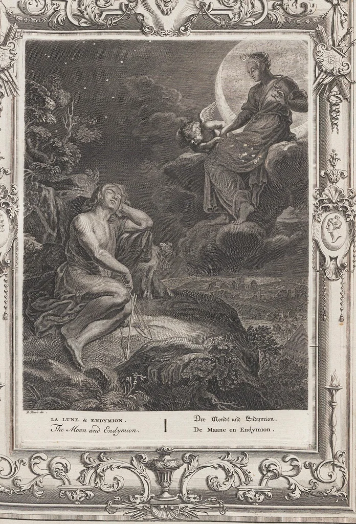 An illustration from Neueröffneter Musen-Tempel: welcher das allermerkwürdigste, aus den Fabeln der Alten in 60 auserlesenen und schönen Kupfern von Bernard Picart und andern kunstreichen Männern vorstellet ; mit deutlichen Erklärungen und Anmerkungen, 1754, leaf 72
