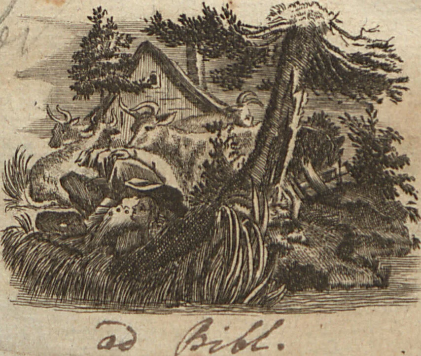 An illustration from Naturgeschichte für Kinder, 1780, leaf 1