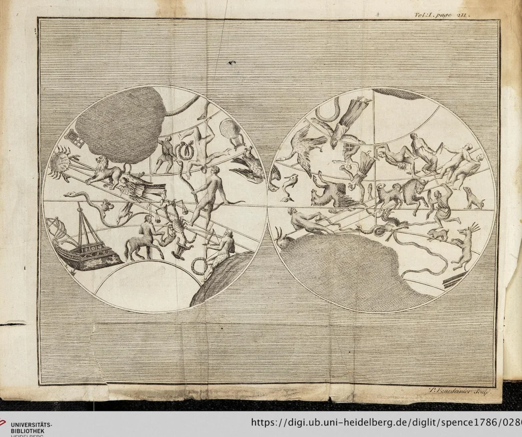 An illustration from A Guide To Classical Learning: Or, Polymetis Abridged: Containing, I. By Way of Introduction, the Characters of the Latin Poets and their Work ... II. An Inquiry concerning the Agreement between the Works of the Roman Poets and the Remains of the Antient Artists ... Being a Work absolutely necessary, not only for the Right Understanding of the Classics, but also for forming in Young Minds a True Taste for the Beauties of Poetry, Sculpture, and Painting, 1786, leaf 286