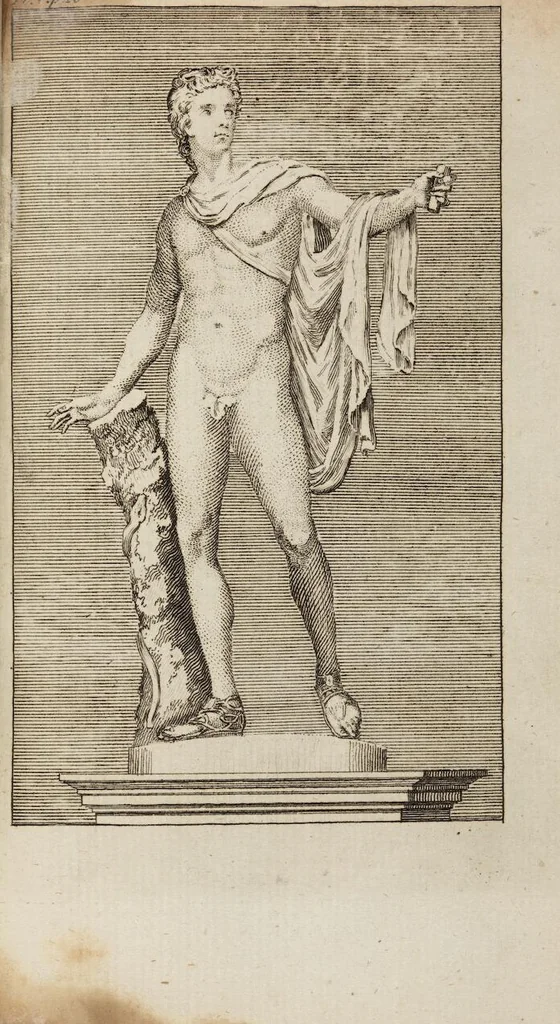 An illustration from A Guide To Classical Learning: Or, Polymetis Abridged: Containing, I. By Way of Introduction, the Characters of the Latin Poets and their Work ... II. An Inquiry concerning the Agreement between the Works of the Roman Poets and the Remains of the Antient Artists ... Being a Work absolutely necessary, not only for the Right Understanding of the Classics, but also for forming in Young Minds a True Taste for the Beauties of Poetry, Sculpture, and Painting, 1786, leaf 87