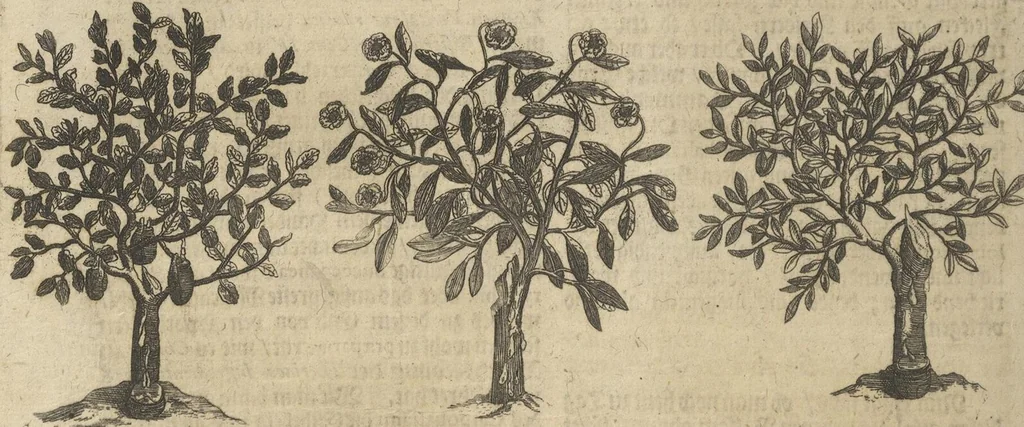 An illustration from Museum Museorum, Oder Vollständige Schau-Bühne Aller Materialien und Specereÿen: Nebst deren Natürlichen Beschreibung/ Election, Nutzen und Gebrauch/ Aus andern Material- Kunst- und Naturalien-Kammern/ Oost- und West-Indischen Reiß-Beschreibungen/ Curiosen Zeit- und Tag-Registern/ Natur- und Artzney-Kündigern/ wie auch selbst-eigenen Erfahrung ..., 1704, leaf 440