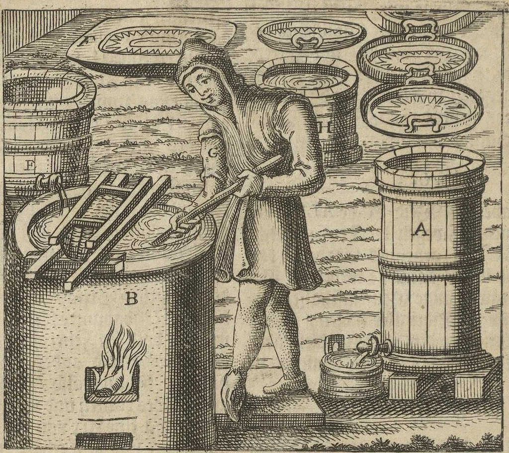 An illustration from Museum Museorum, Oder Vollständige Schau-Bühne Aller Materialien und Specereÿen: Nebst deren Natürlichen Beschreibung/ Election, Nutzen und Gebrauch/ Aus andern Material- Kunst- und Naturalien-Kammern/ Oost- und West-Indischen Reiß-Beschreibungen/ Curiosen Zeit- und Tag-Registern/ Natur- und Artzney-Kündigern/ wie auch selbst-eigenen Erfahrung ..., 1704, leaf 52