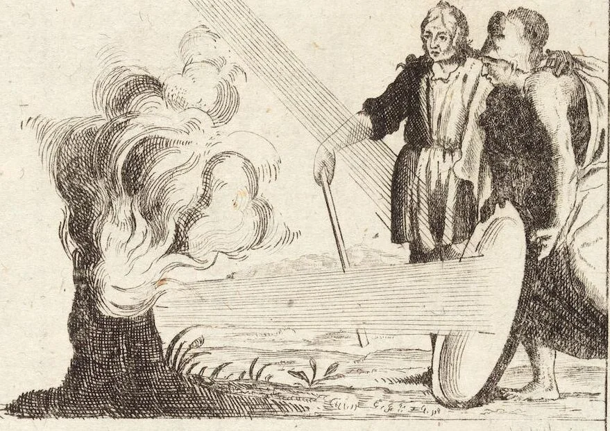 An illustration from (Dritter Theil): Neu-auffgerichtetes Rüst- und Zeughauß Der Natur: Worinnen Die so wundersame/ curiöse/ auch sehr nützliche Machinen und Instrumenten/ deren sich die heutige Naturkündiger in Erforschung der natürlichen Ursachen bedienen/ zu sehen und zu finden sind. Zum Vorschub aller derjenigen/ so der Lateinischen Sprach nicht mächtig sind/ und dennoch ihren Schöpffer in der Natur zu verehren suchen ..., 1714, leaf 103