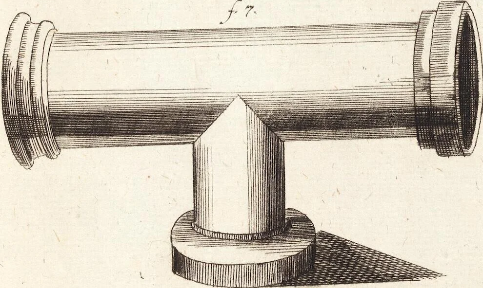 An illustration from (Dritter Theil): Neu-auffgerichtetes Rüst- und Zeughauß Der Natur: Worinnen Die so wundersame/ curiöse/ auch sehr nützliche Machinen und Instrumenten/ deren sich die heutige Naturkündiger in Erforschung der natürlichen Ursachen bedienen/ zu sehen und zu finden sind. Zum Vorschub aller derjenigen/ so der Lateinischen Sprach nicht mächtig sind/ und dennoch ihren Schöpffer in der Natur zu verehren suchen ..., 1714, leaf 15