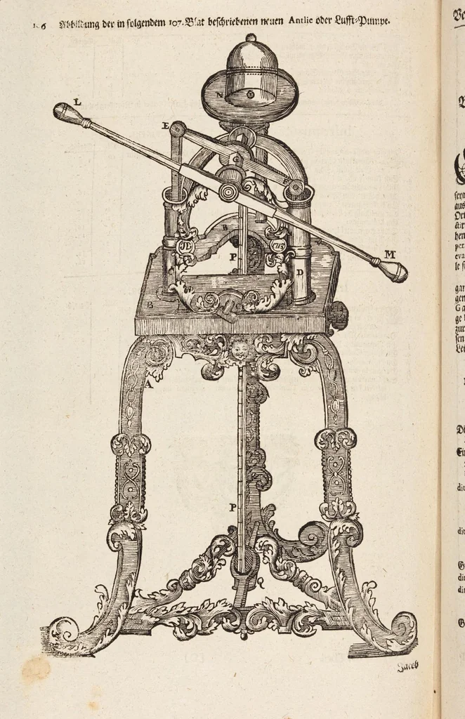 An illustration from (Dritter Theil): Neu-auffgerichtetes Rüst- und Zeughauß Der Natur: Worinnen Die so wundersame/ curiöse/ auch sehr nützliche Machinen und Instrumenten/ deren sich die heutige Naturkündiger in Erforschung der natürlichen Ursachen bedienen/ zu sehen und zu finden sind. Zum Vorschub aller derjenigen/ so der Lateinischen Sprach nicht mächtig sind/ und dennoch ihren Schöpffer in der Natur zu verehren suchen ..., 1714, leaf 193