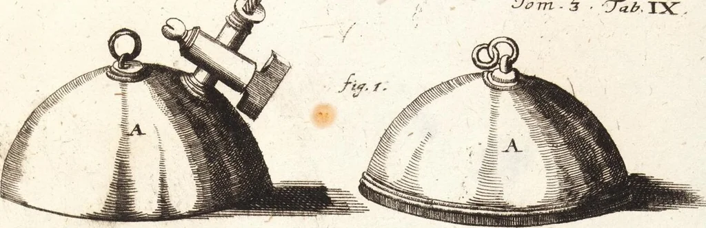 An illustration from (Dritter Theil): Neu-auffgerichtetes Rüst- und Zeughauß Der Natur: Worinnen Die so wundersame/ curiöse/ auch sehr nützliche Machinen und Instrumenten/ deren sich die heutige Naturkündiger in Erforschung der natürlichen Ursachen bedienen/ zu sehen und zu finden sind. Zum Vorschub aller derjenigen/ so der Lateinischen Sprach nicht mächtig sind/ und dennoch ihren Schöpffer in der Natur zu verehren suchen ..., 1714, leaf 25