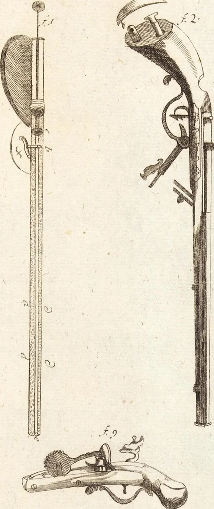 An illustration from (Dritter Theil): Neu-auffgerichtetes Rüst- und Zeughauß Der Natur: Worinnen Die so wundersame/ curiöse/ auch sehr nützliche Machinen und Instrumenten/ deren sich die heutige Naturkündiger in Erforschung der natürlichen Ursachen bedienen/ zu sehen und zu finden sind. Zum Vorschub aller derjenigen/ so der Lateinischen Sprach nicht mächtig sind/ und dennoch ihren Schöpffer in der Natur zu verehren suchen ..., 1714, leaf 59