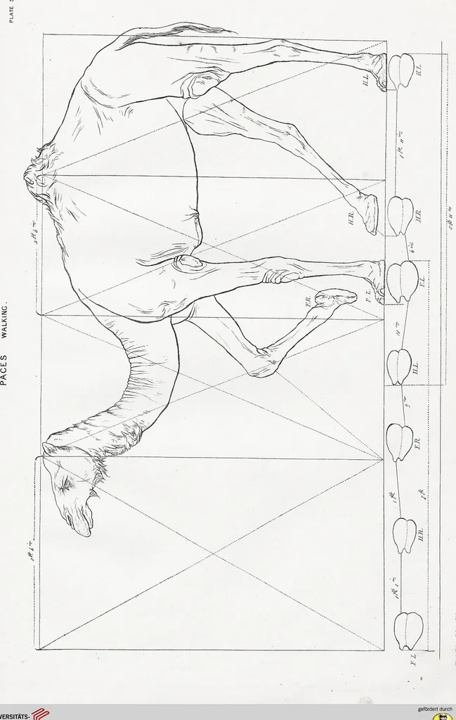 An illustration from The camel: its anatomy, proportions, and paces, 1865, leaf 104