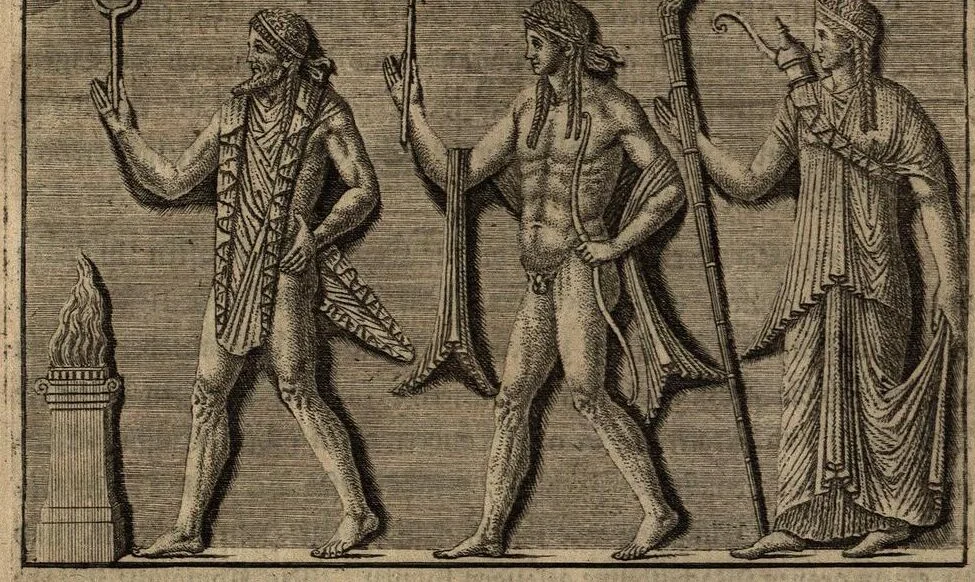 An illustration from Geschichte der Kunst des Alterthums, 1764, leaf 131