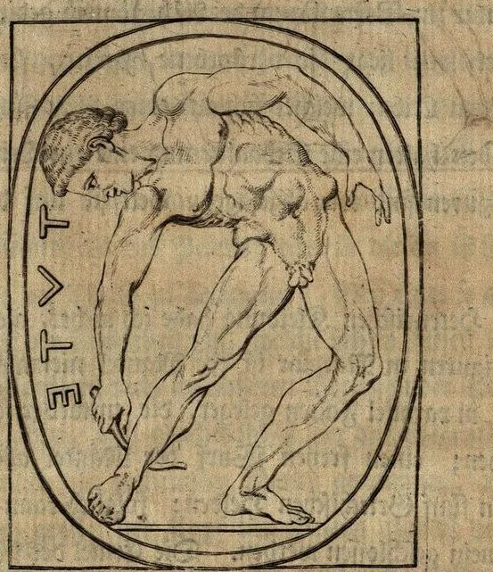 An illustration from Geschichte der Kunst des Alterthums, 1764, leaf 164