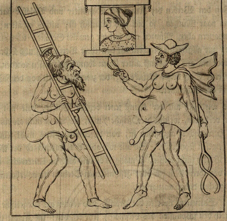 An illustration from Geschichte der Kunst des Alterthums, 1764, leaf 165