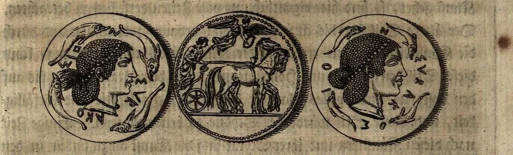 An illustration from Geschichte der Kunst des Alterthums, 1764, leaf 263