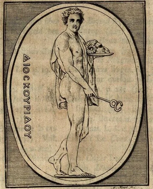An illustration from Geschichte der Kunst des Alterthums, 1764, leaf 481