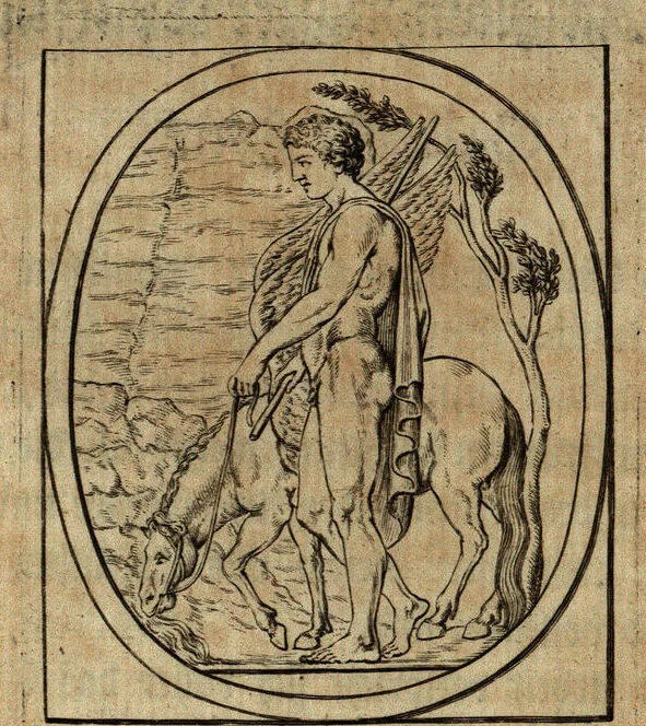 An illustration from Geschichte der Kunst des Alterthums, 1764, leaf 6