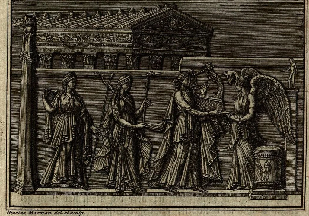 An illustration from Geschichte der Kunst des Alterthums, 1764, leaf 7