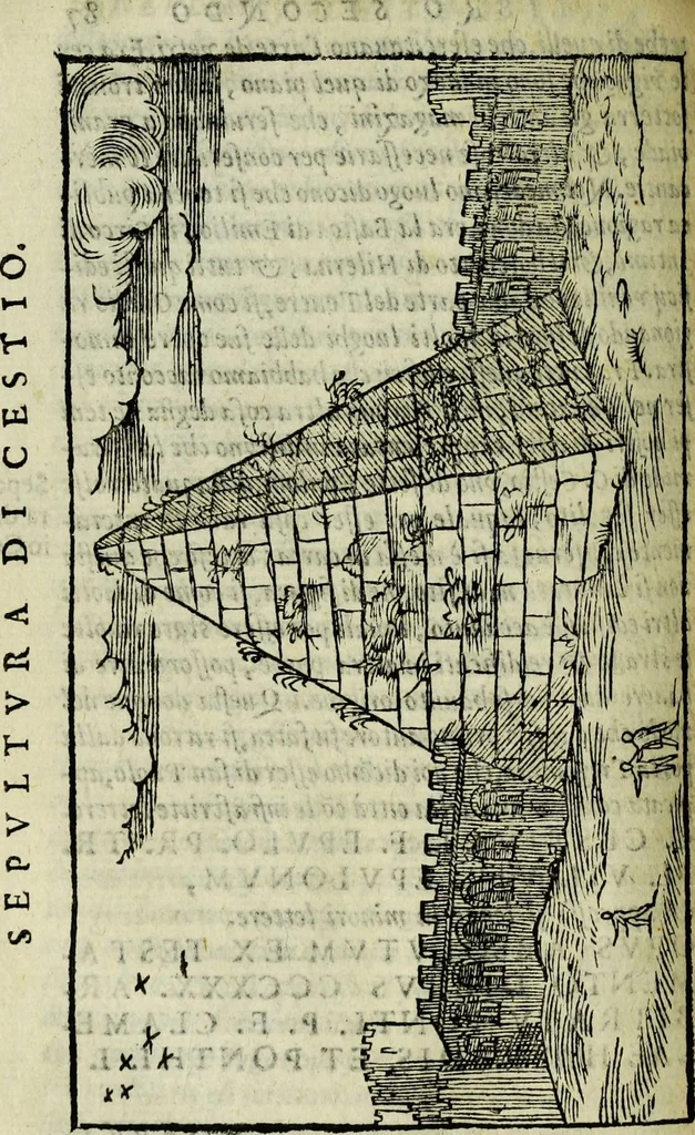 An illustration from Le antichita della citta di Roma: raccolte sotto breuita da diuersi antichi & moderni scrittori, 1580, leaf 180